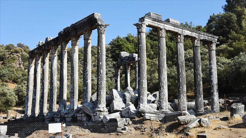 Zeus Lepsynos Tapınağı’nda restorasyon