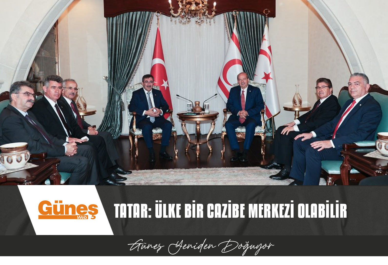 CUMHURBAŞKANI TATAR, TC CUMHURBAŞKANI YARDIMCISI YILMAZ’LA GÖRÜŞTÜ…