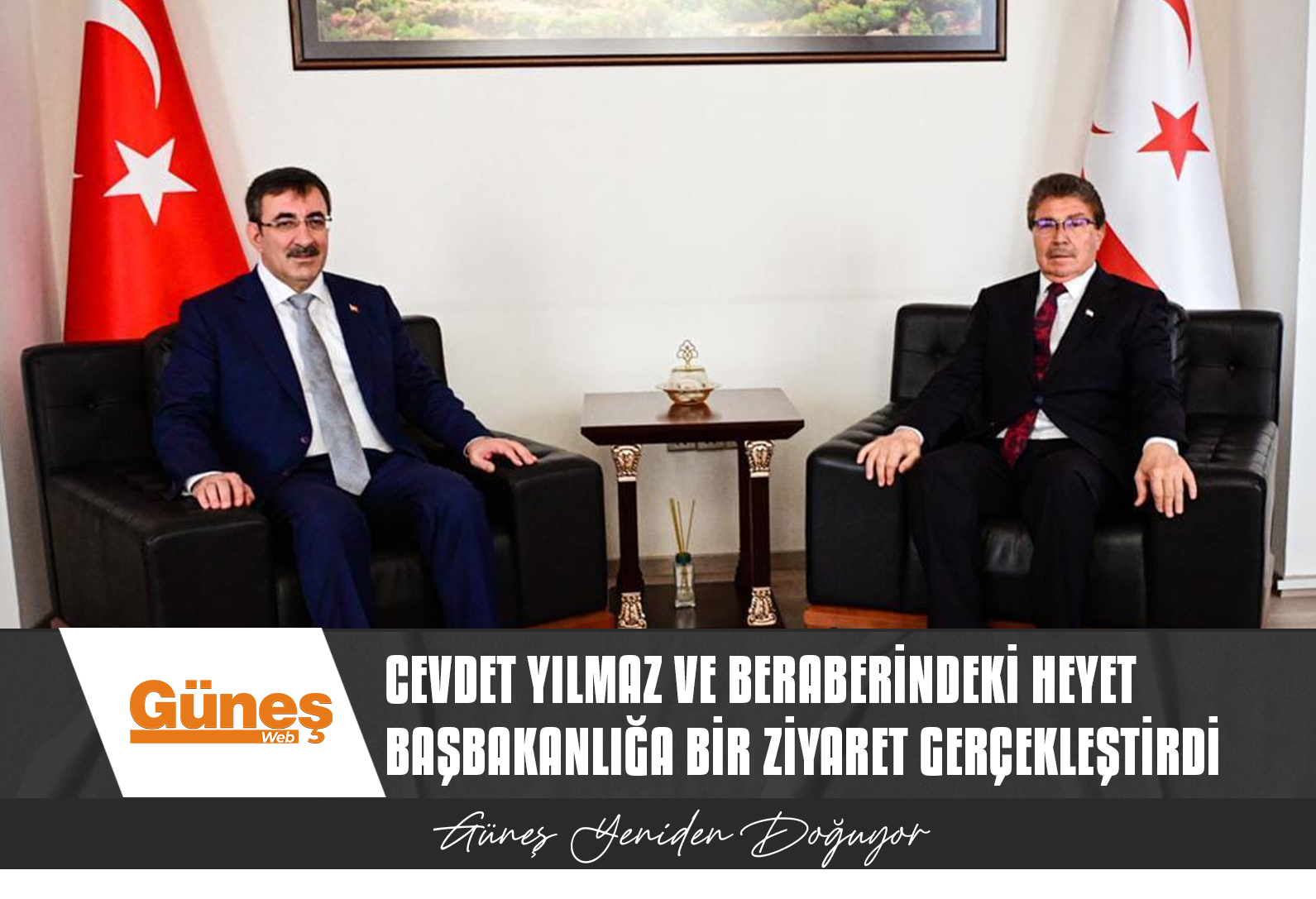 CEVDET YILMAZ VE BERABERİNDEKİ HEYET BAŞBAKANLIĞA BİR ZİYARET GERÇEKLEŞTİRDİ