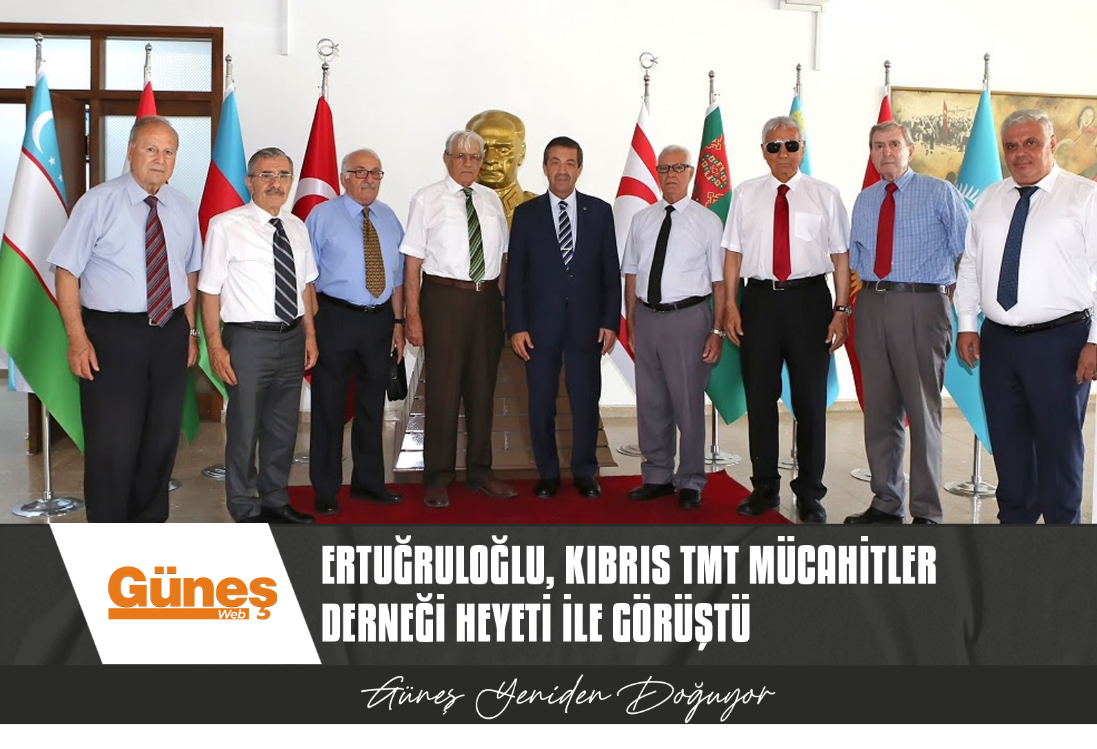 ERTUĞRULOĞLU, KIBRIS TMT MÜCAHİTLER DERNEĞİ HEYETİNİ KABUL ETTİ