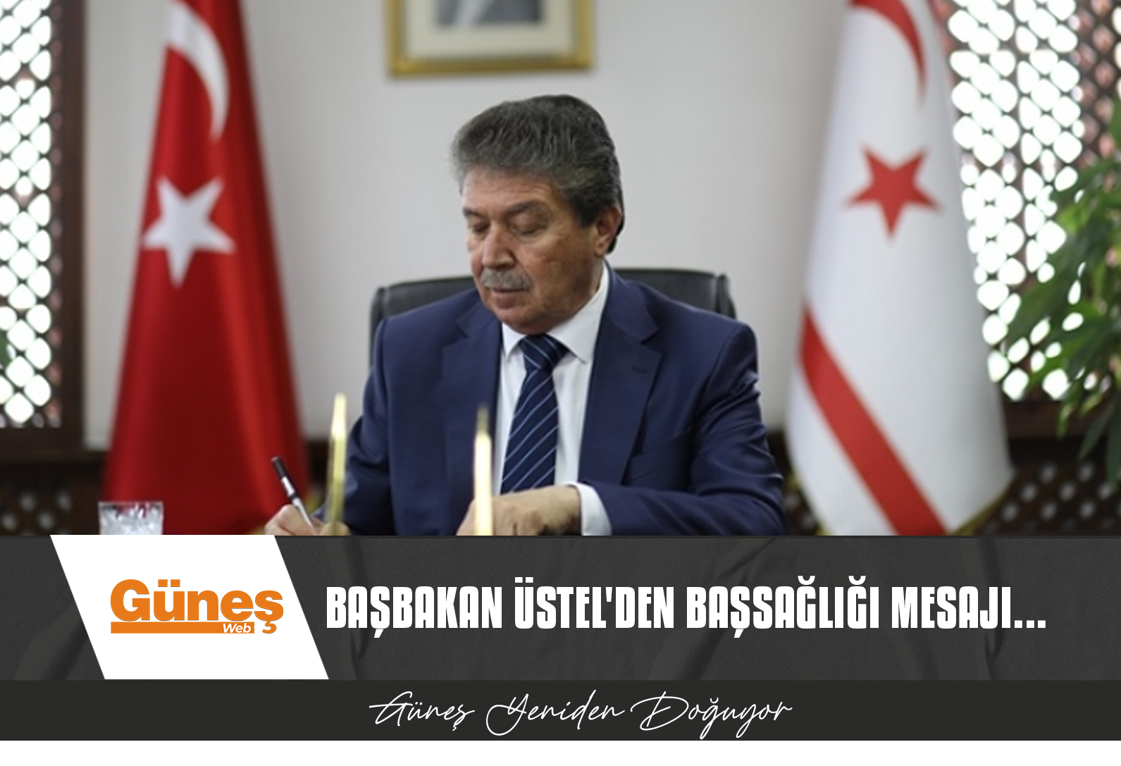BAŞBAKAN ÜSTEL, TOLGA KINACI İÇİN BAŞSAĞLIĞI MESAJI YAYIMLADI