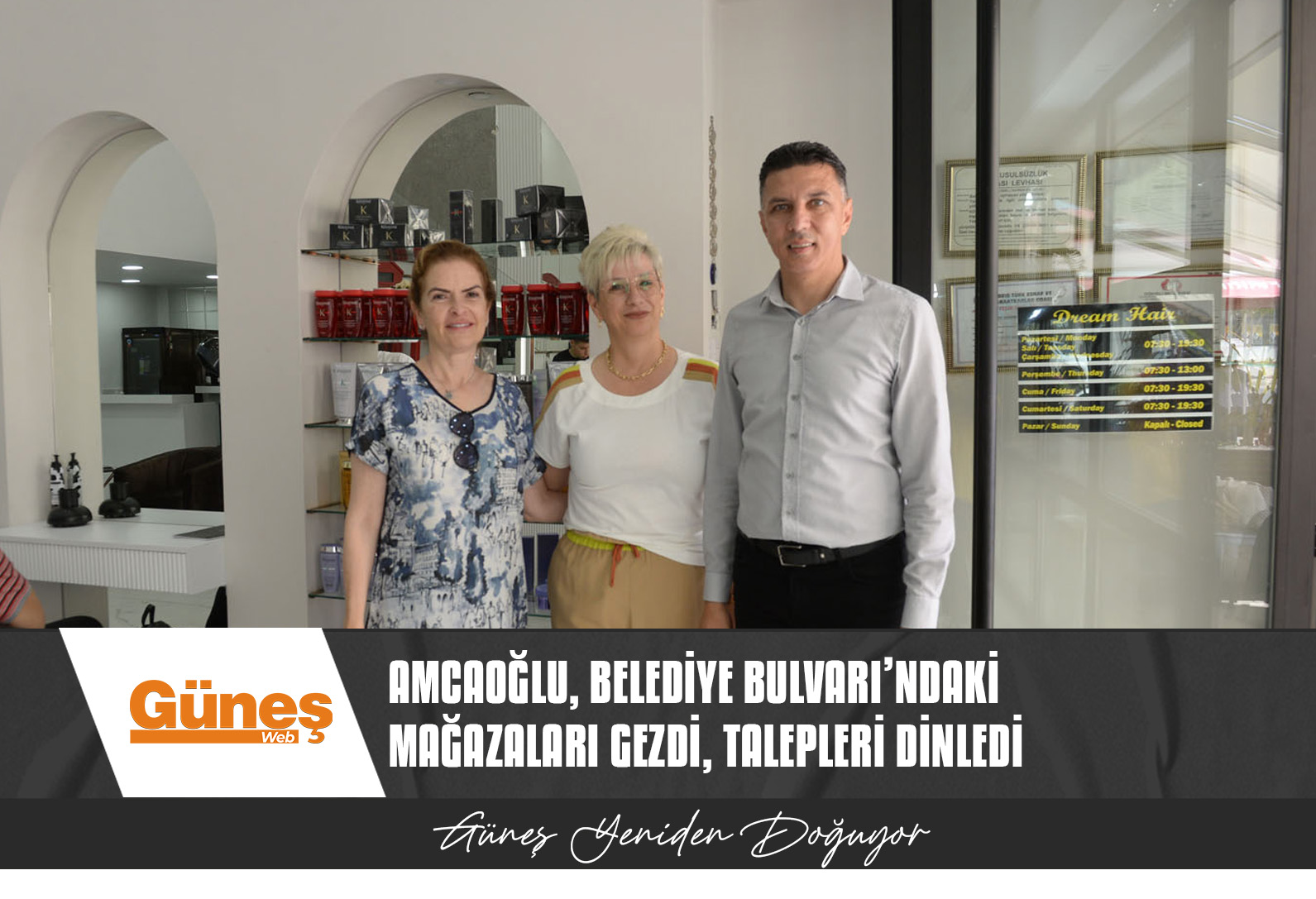 GÖNYELİ-ALAYKÖY BELEDİYE BAŞKANI AMCAOĞLU, BELEDİYE BULVARI’NDAKİ MAĞAZALARI GEZDİ, TALEPLERİ DİNLEDİ