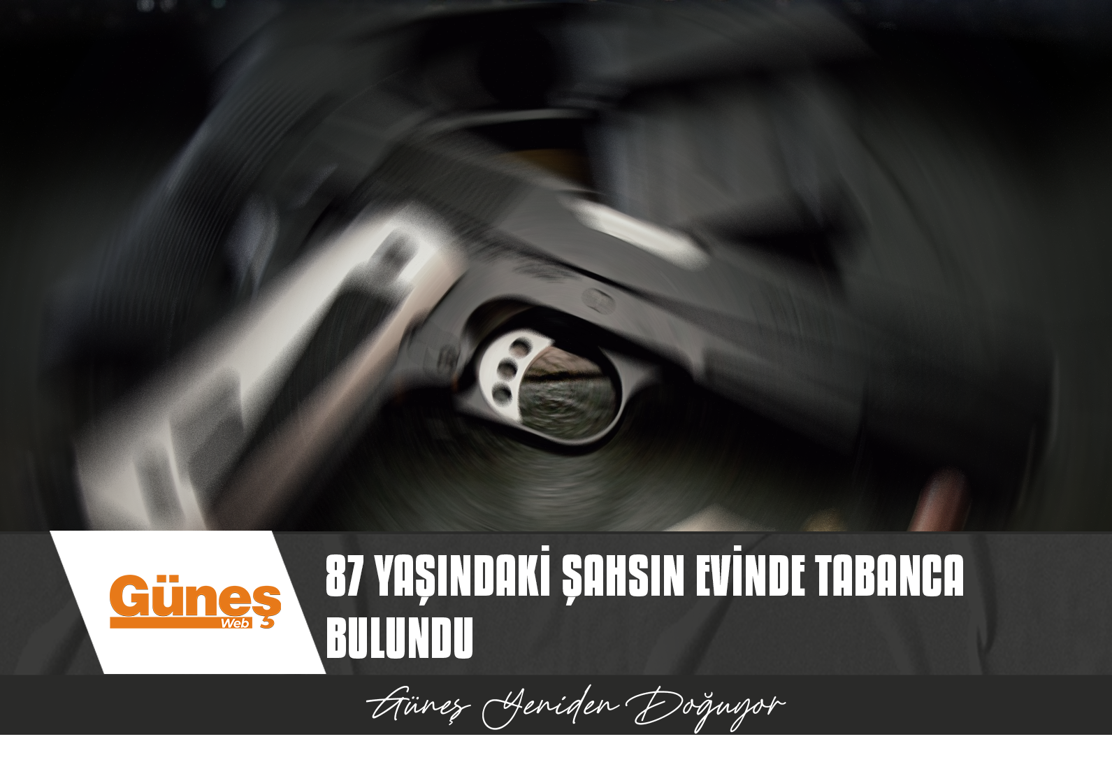 EVİNDE TABANCA VE CANLI MERMİLER ELE GEÇİRİLDİ