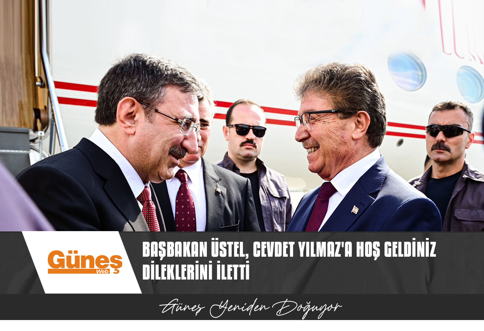 CEVDET YILMAZ GÖREVE ATANMASININ ARDINDAN İLK RESMİ ZİYARETİNİ GERÇEKLEŞTİRMEK ÜZERE KKTC’YE GELDİ