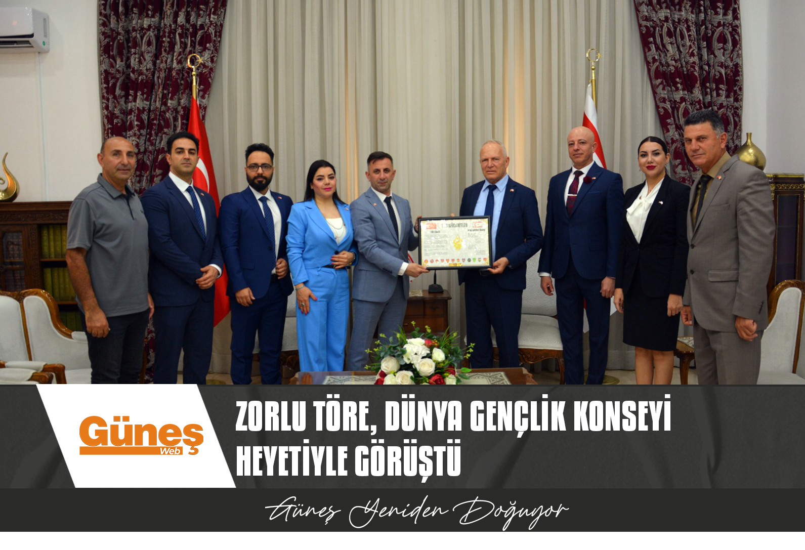 MECLİS BAŞKANI TÖRE, DÜNYA GENÇLİK KONSEYİ HEYETİYLE GÖRÜŞTÜ