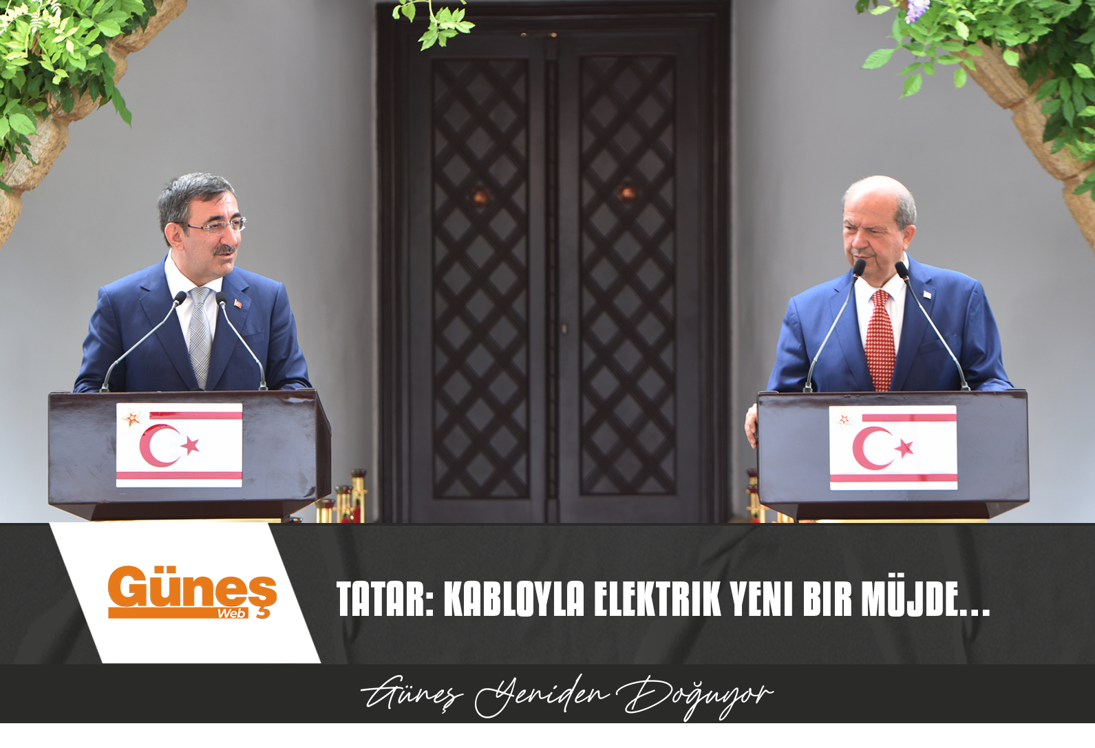 CUMHURBAŞKANI TATAR İLE YILMAZ ORTAK BASIN TOPLANTISI DÜZENLEDİ 