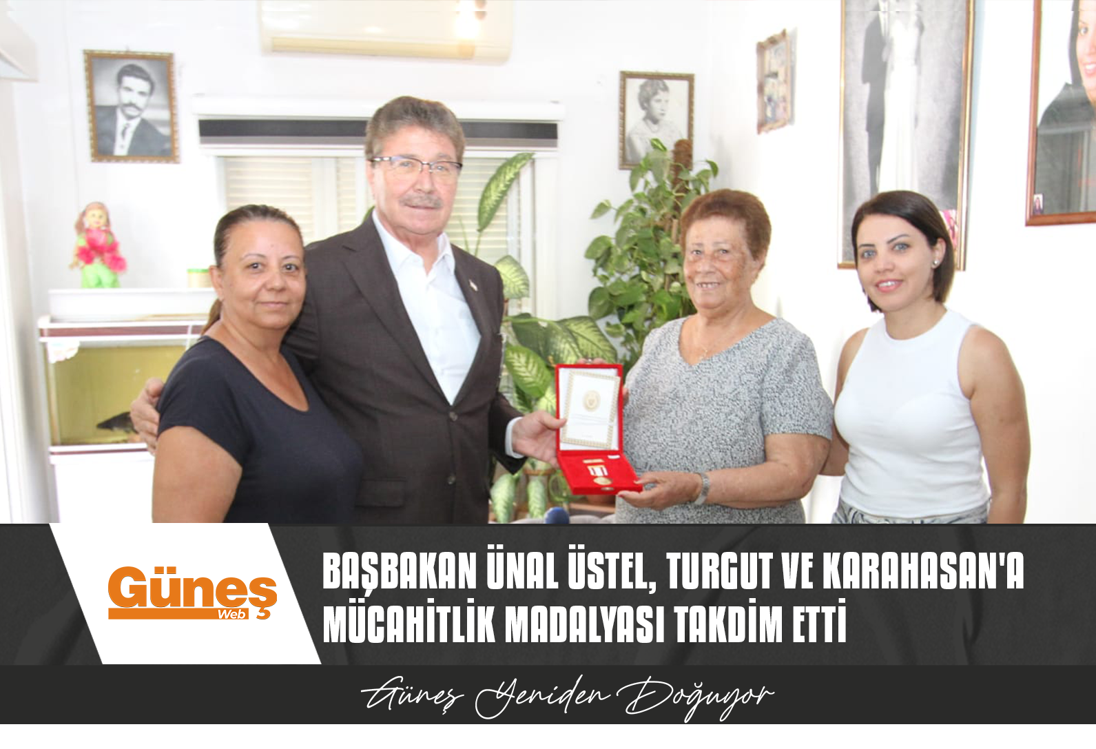 BAŞBAKAN ÜNAL ÜSTEL, HASAN TURGUT VE İBRAHİM KARAHASAN’A MÜCAHİTLİK MADALYASI TAKDİM ETTİ