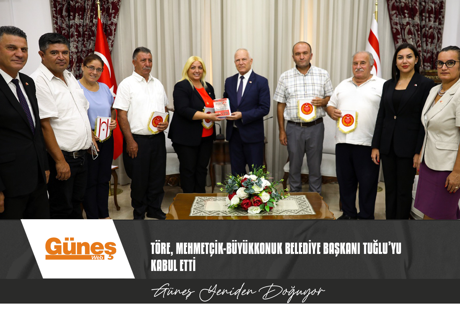 TÖRE, MEHMETÇİK-BÜYÜKKONUK BELEDİYE BAŞKANI TUĞLU’YU KABUL ETTİ