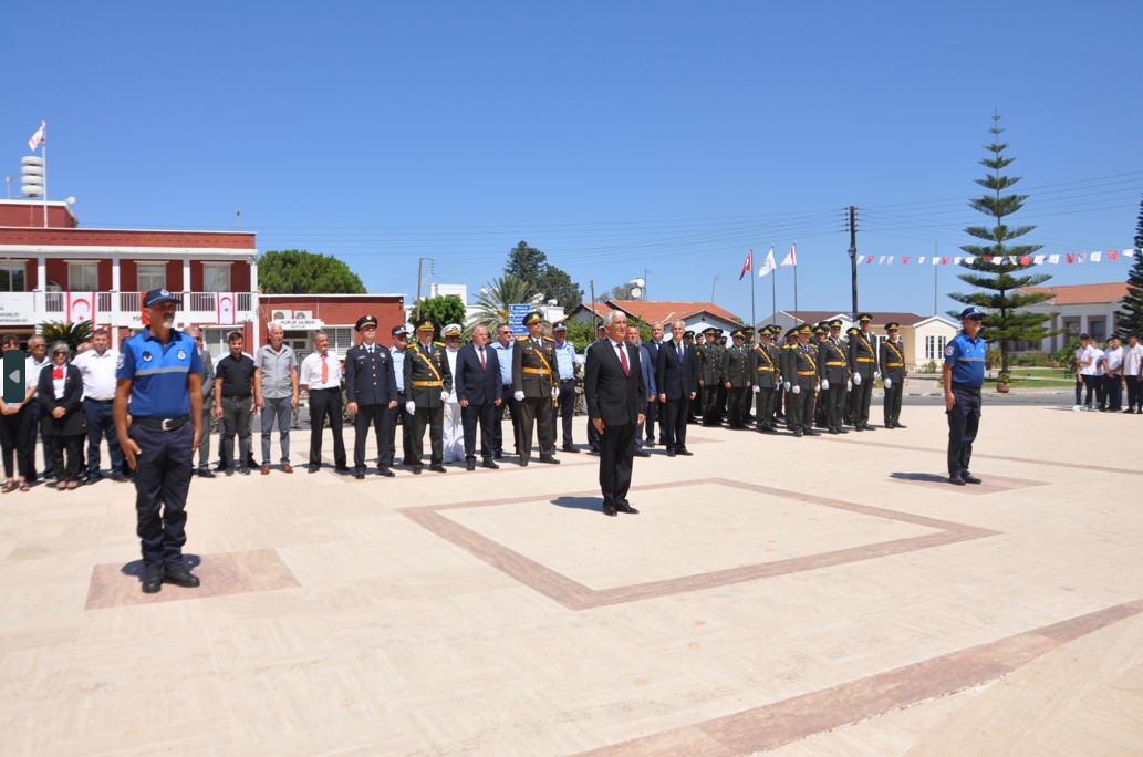 20 TEMMUZ BARIŞ VE ÖZGÜRLÜK BAYRAMI GÜZELYURT’TA TÖRENLE KUTLANDI