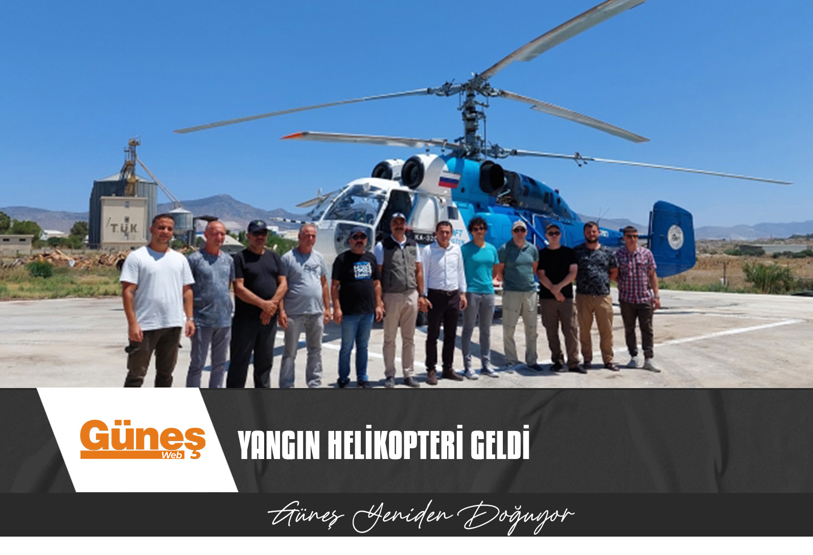 TÜRKİYE’DEN YANGIN SEZONU BOYUNCA KKTC’DE KONUŞLANACAK YANGIN HELİKOPTERİ GELDİ