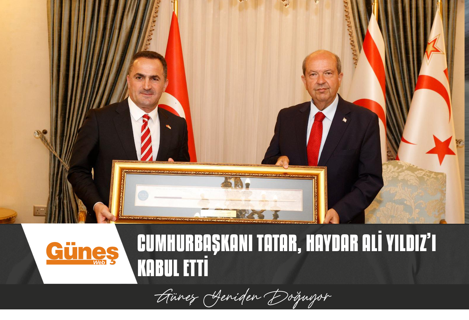 CUMHURBAŞKANI TATAR, İSTANBUL BEYOĞLU BELEDİYE BAŞKANI VE TÜRKİYE OKÇULAR VAKFI BAŞKANI YILDIZ’I KABUL ETTİ