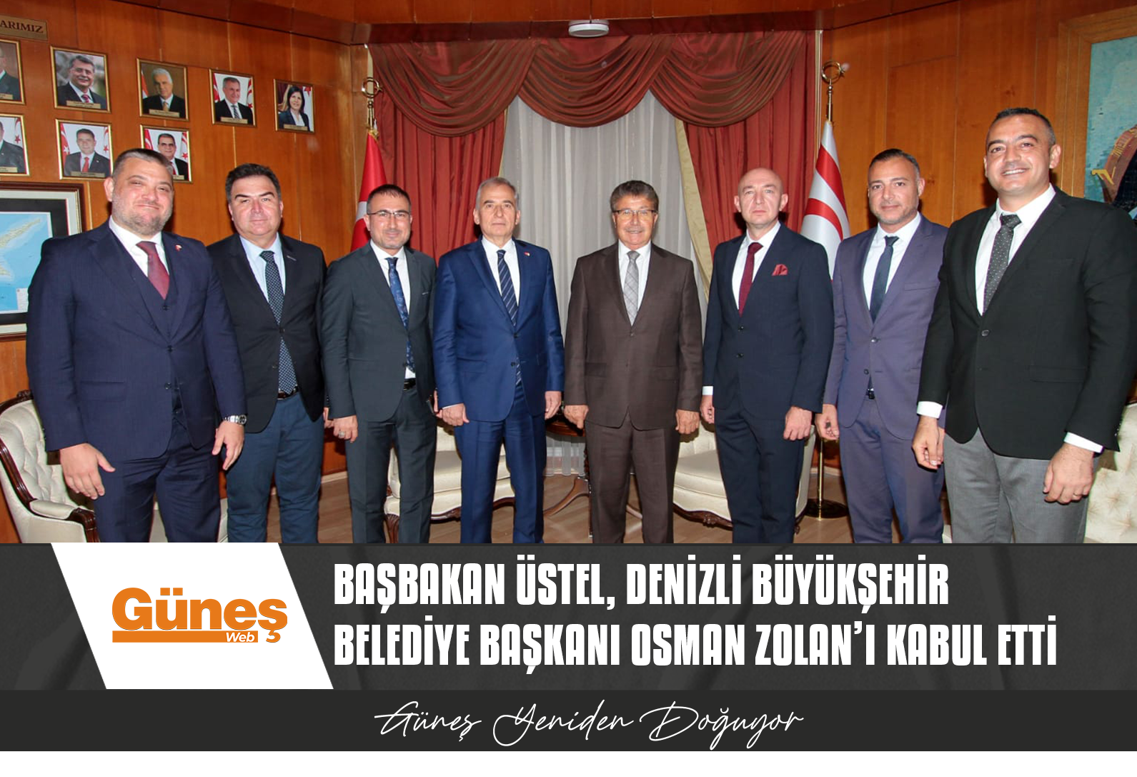 BAŞBAKAN ÜNAL ÜSTEL, DENİZLİ BÜYÜKŞEHİR BELEDİYE BAŞKANI OSMAN ZOLAN’I KABUL ETTİ
