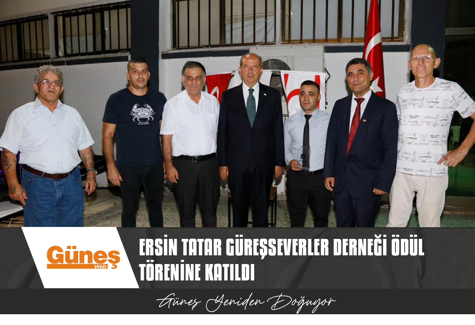 CUMHURBAŞKANI TATAR GÜREŞSEVERLER DERNEĞİ ÖDÜL TÖRENİNE KATILDI