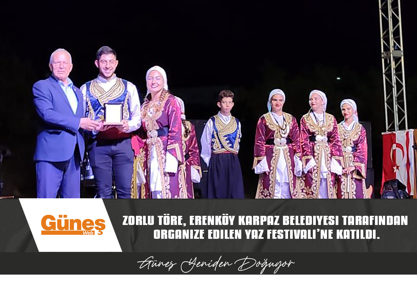 Cumhuriyet Meclisi Başkanı Zorlu Töre, Erenköy Karpaz Belediyesi tarafından organize edilen Yaz Festivali’ne katıldı.