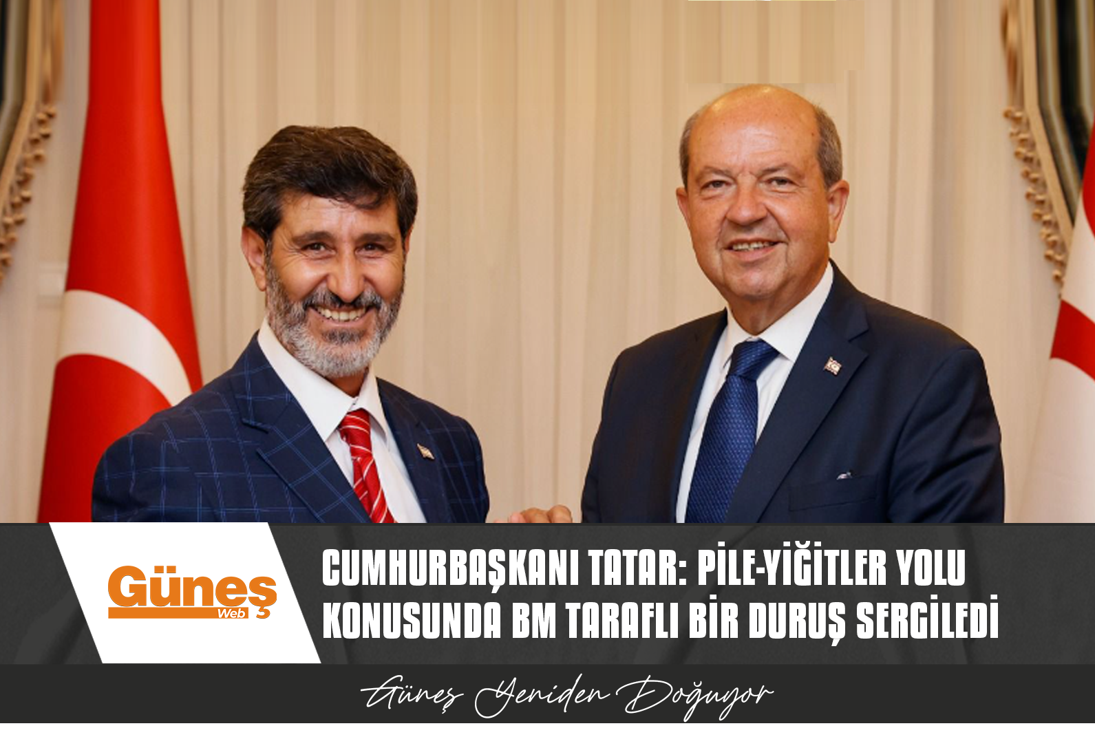 CUMHURBAŞKANI TATAR, AKHATAYLILAR DERNEĞİ BAŞKANI MEHMET İPEK VE BERABERİNDEKİ HEYETİ KABUL ETTİ