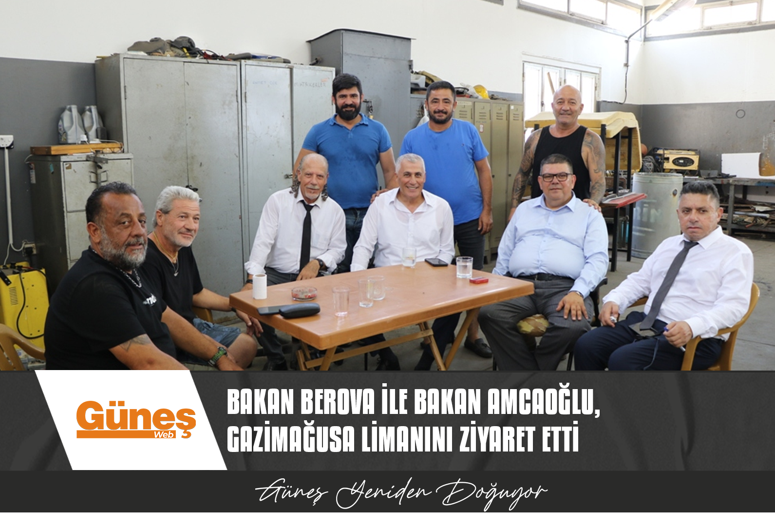 BAKAN BEROVA İLE BAKAN AMCAOĞLU, GAZİMAĞUSA LİMANINI ZİYARET EDEREK İNCELEMELERDE BULUNDU