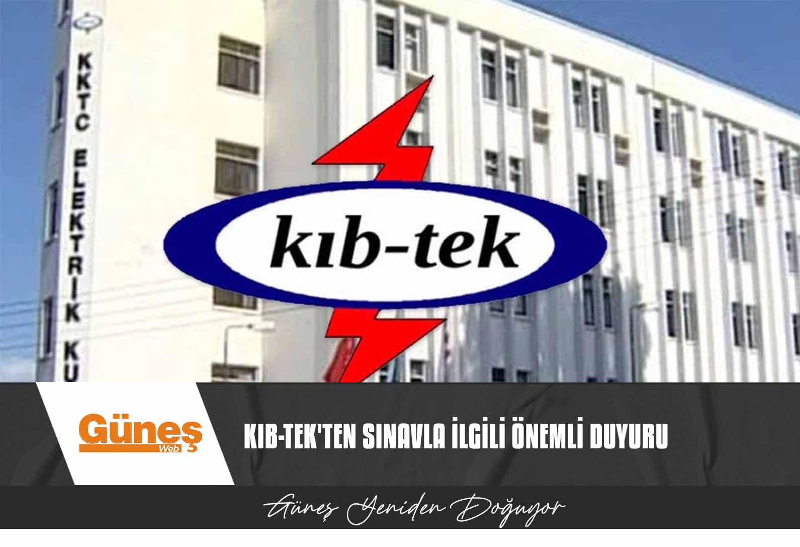 Kıb-Tek’ten sınavla ilgili önemli duyuru