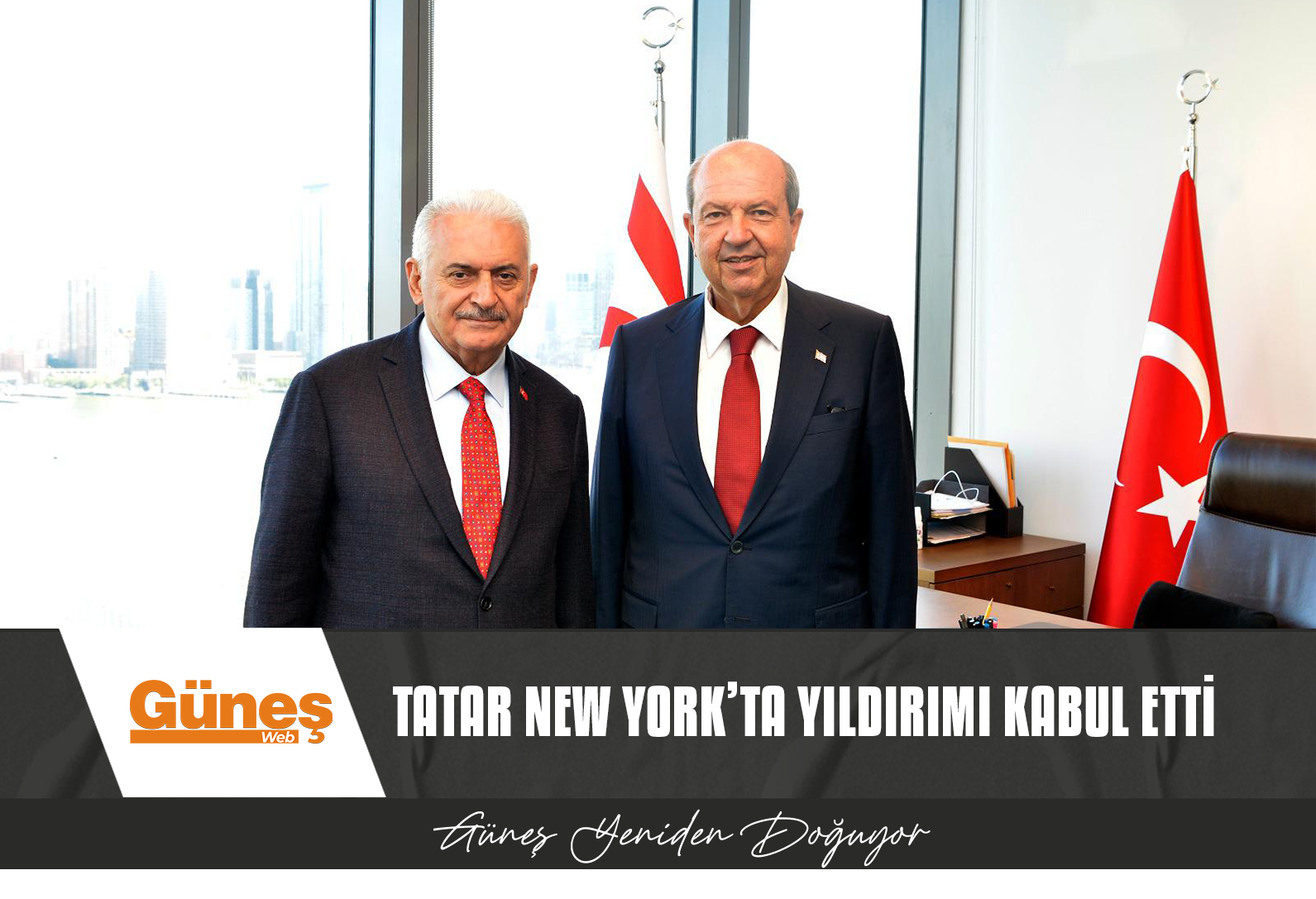 Cumhurbaşkanı Tatar New York’ta Binali Yıldırım’ı kabul etti