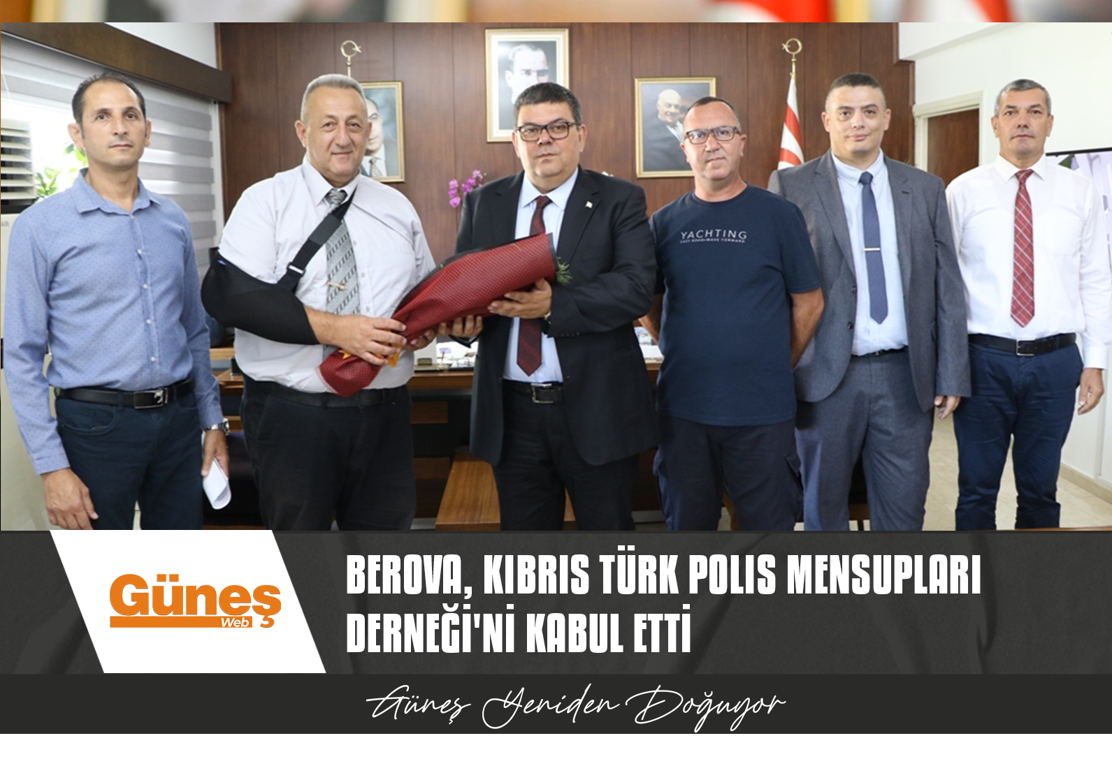 Maliye Bakanı Berova Kıbrıs Türk Polis Mensupları Derneği’ni kabul etti