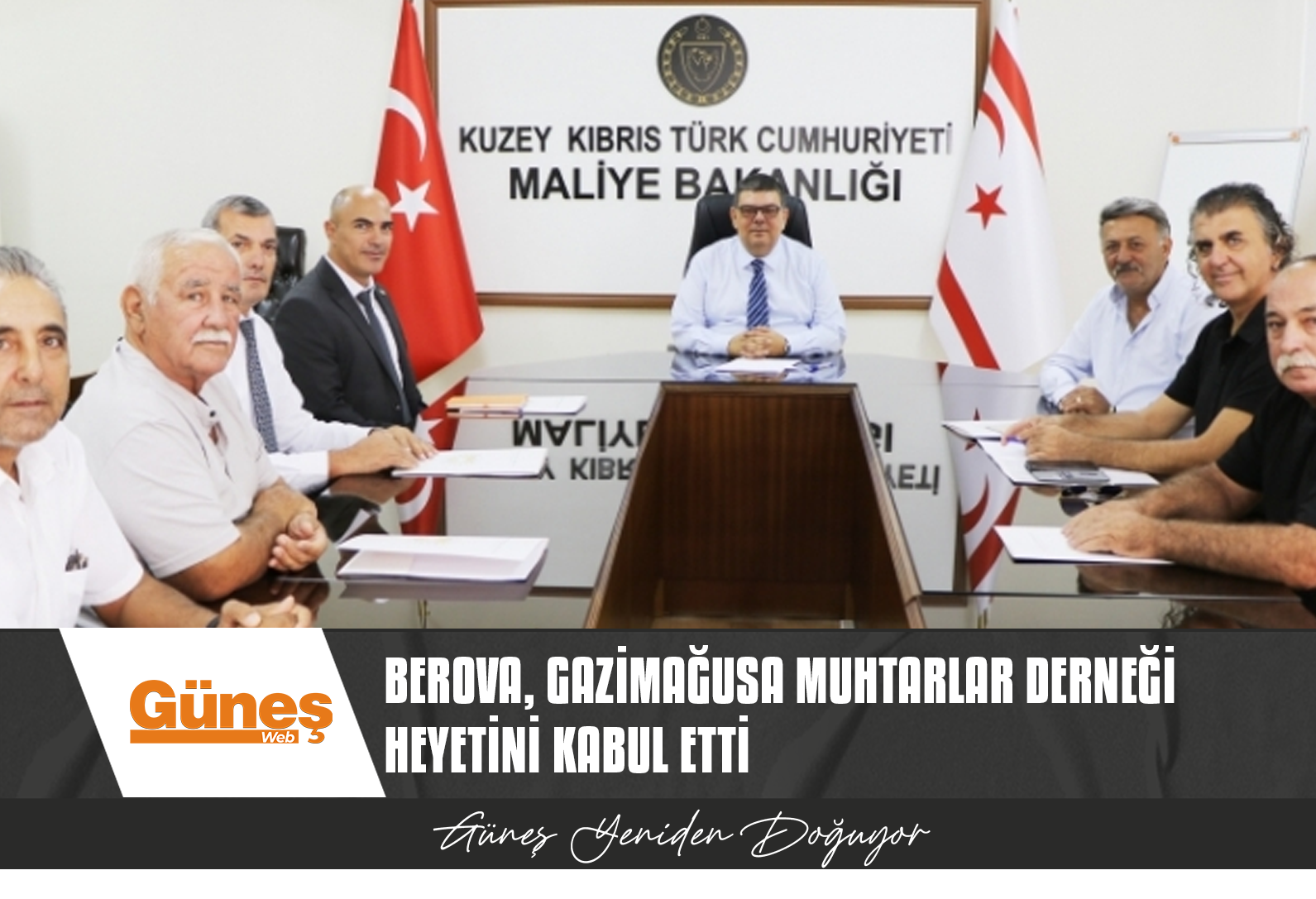 BEROVA, GAZİMAĞUSA MUHTARLAR DERNEĞİ HEYETİNİ KABUL ETTİ