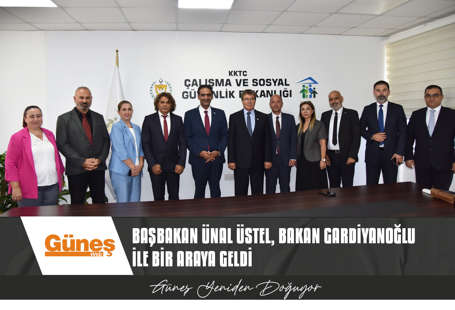 BAŞBAKAN ÜNAL ÜSTEL, BAKAN GARDİYANOĞLU İLE BİR ARAYA GELDİ