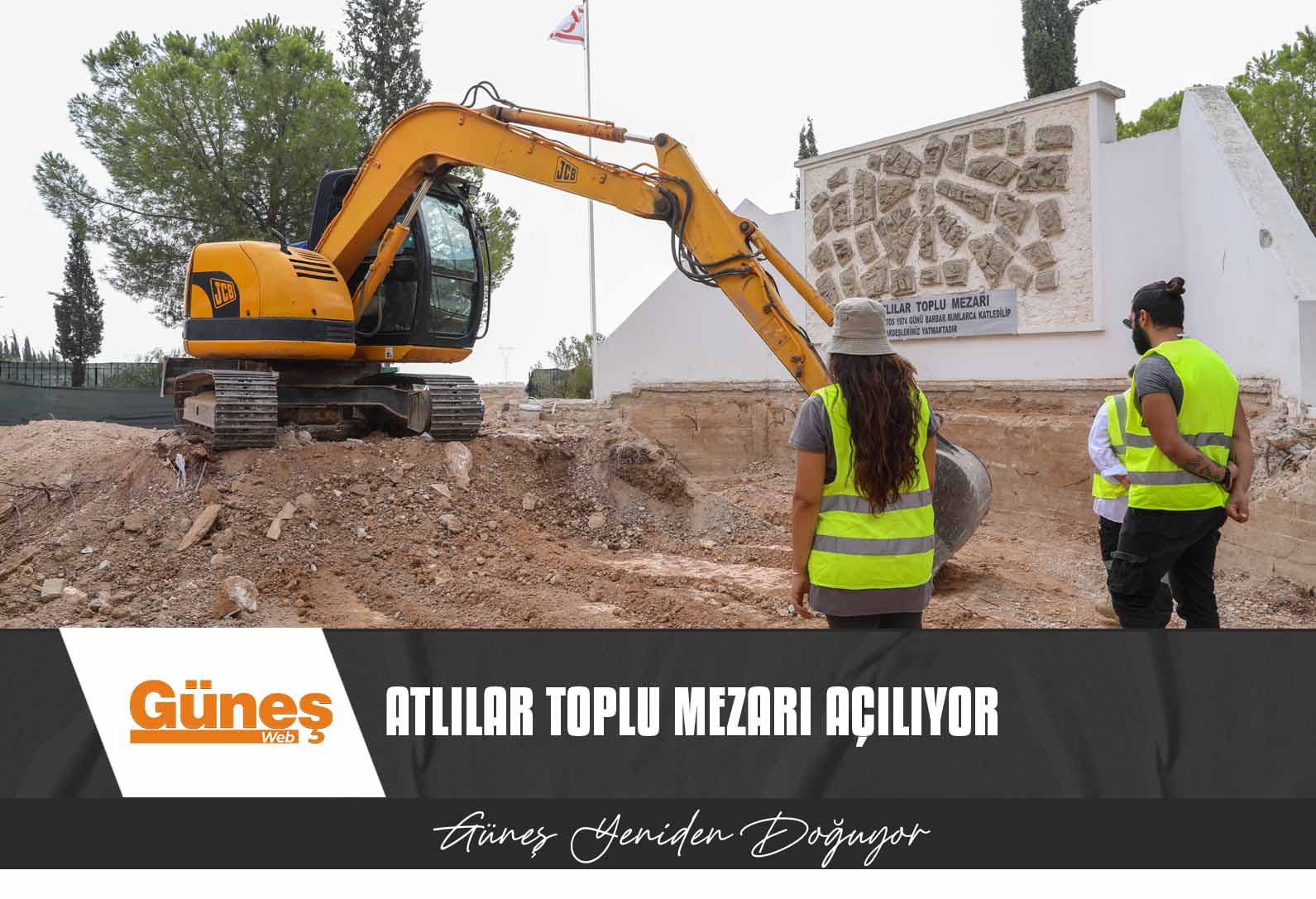 KATLİAM KURBANI KIBRISLI TÜRKLERİN AYRI KABİRLERE NAKLEDİLMESİ İÇİN ATLILAR TOPLU MEZARI AÇILIYOR