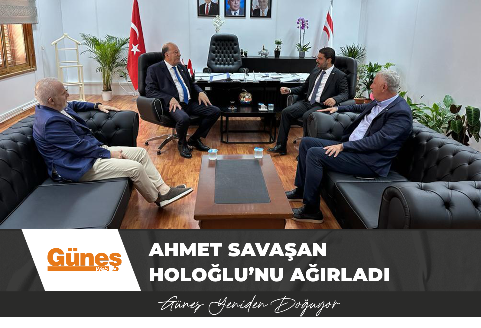 AHMET SAVAŞAN, HOLOĞLU’NU AĞIRLADI