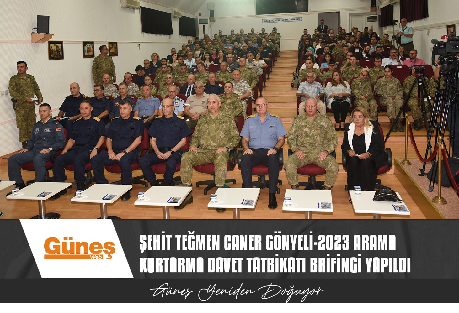 Şehit Teğmen Caner Gönyeli-2023 Arama Kurtarma Davet Tatbikatı basın brifingi yapıldı