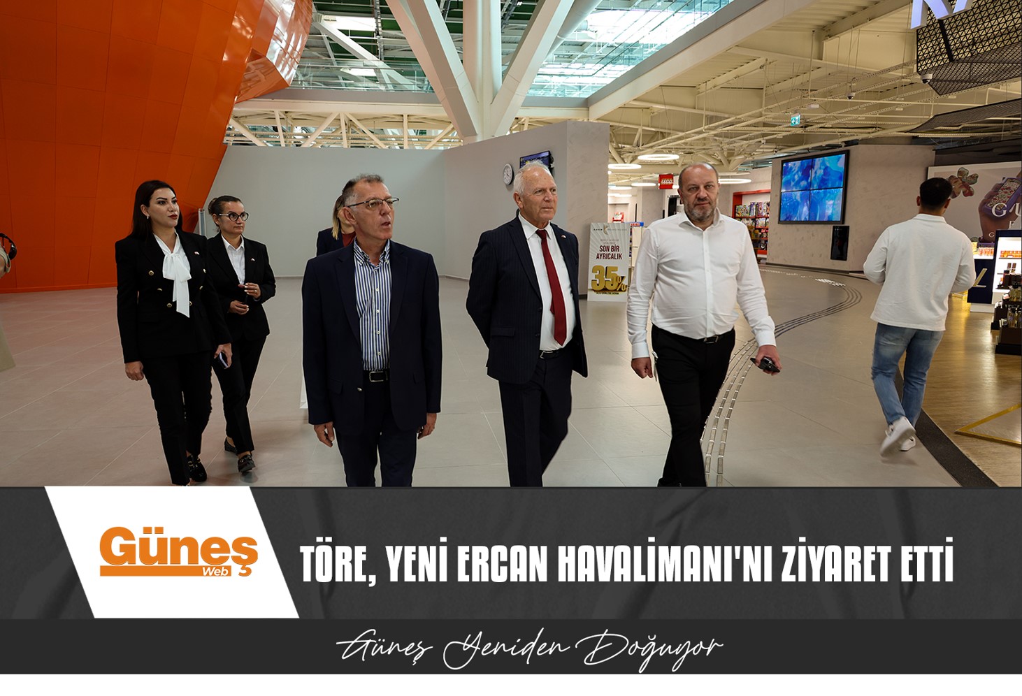 Töre, yeni Ercan Havalimanı’nı ziyaret etti