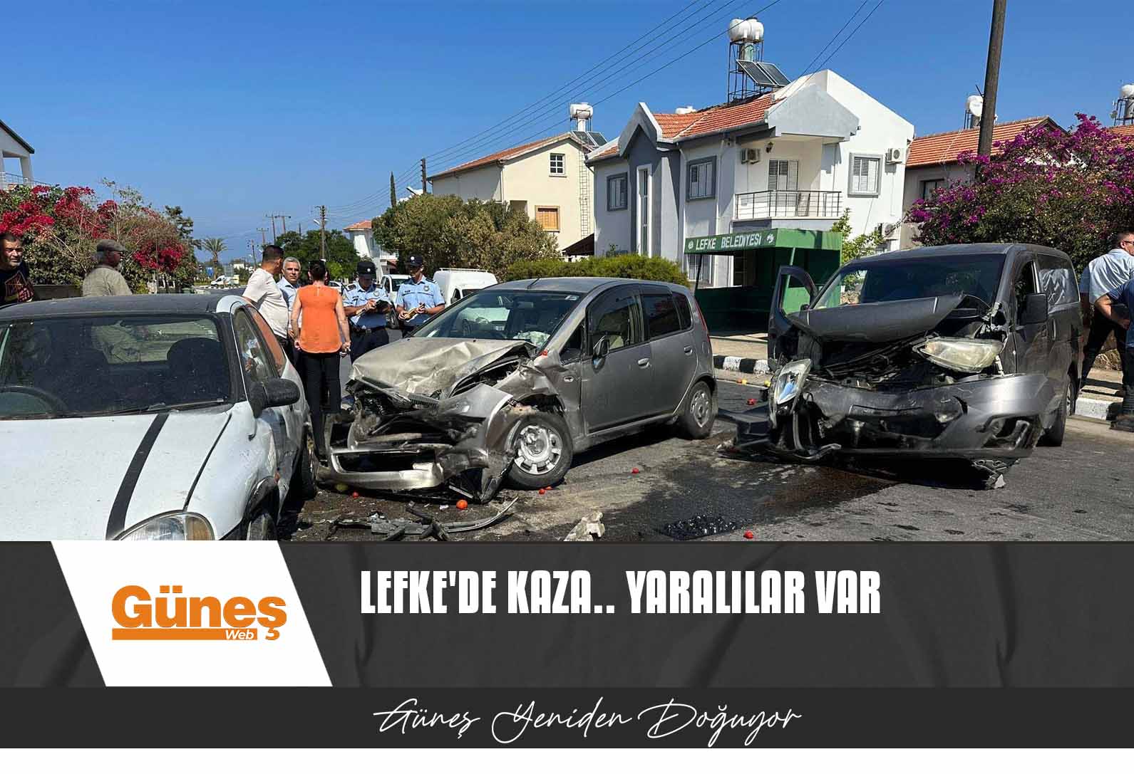 Lefke’de kaza.. Yaralılar var