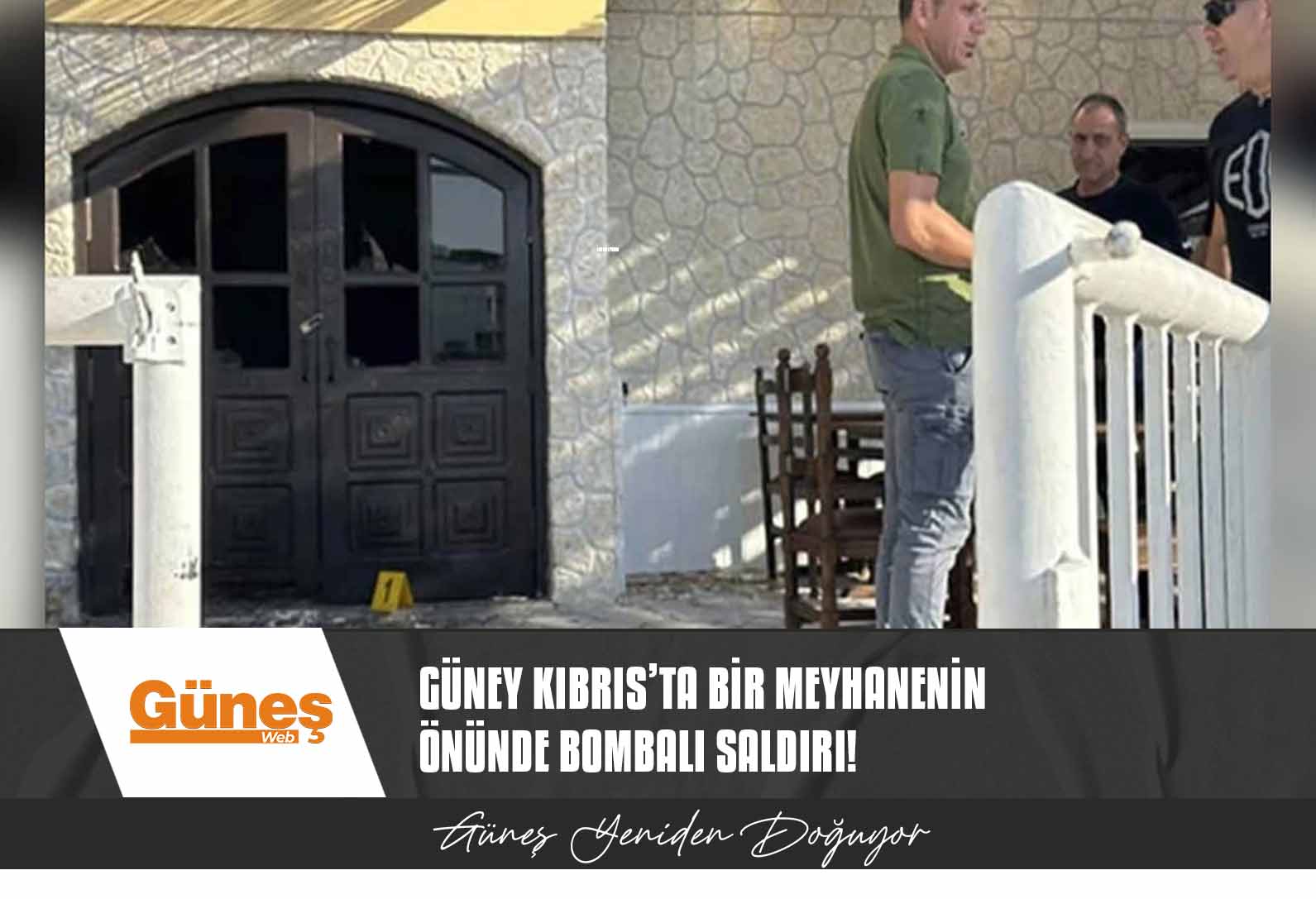 Güney Kıbrıs’ta bir meyhanenin önünde bombalı saldırı!