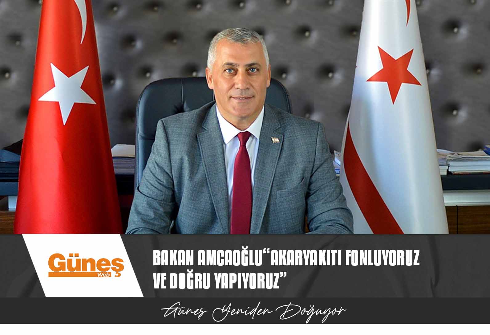 Ekonomi ve Enerji Bakanı Olgun Amcaoğlu: Akaryakıtla yarattığımız bir sinerji var, Rum tarafından gelen araçlarla