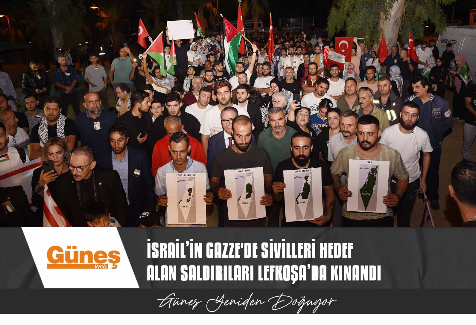 İsrail’in Gazze’de sivilleri hedef alan saldırıları Lefkoşa’da kınandı