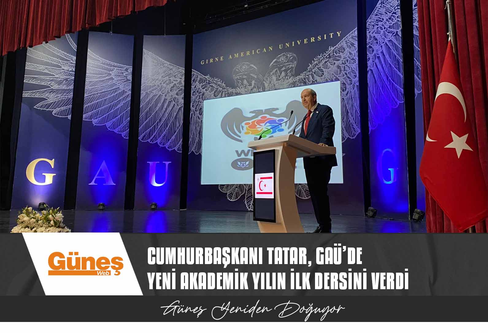 Cumhurbaşkanı Tatar, GAÜ’de yeni akademik yılın ilk dersini verdi