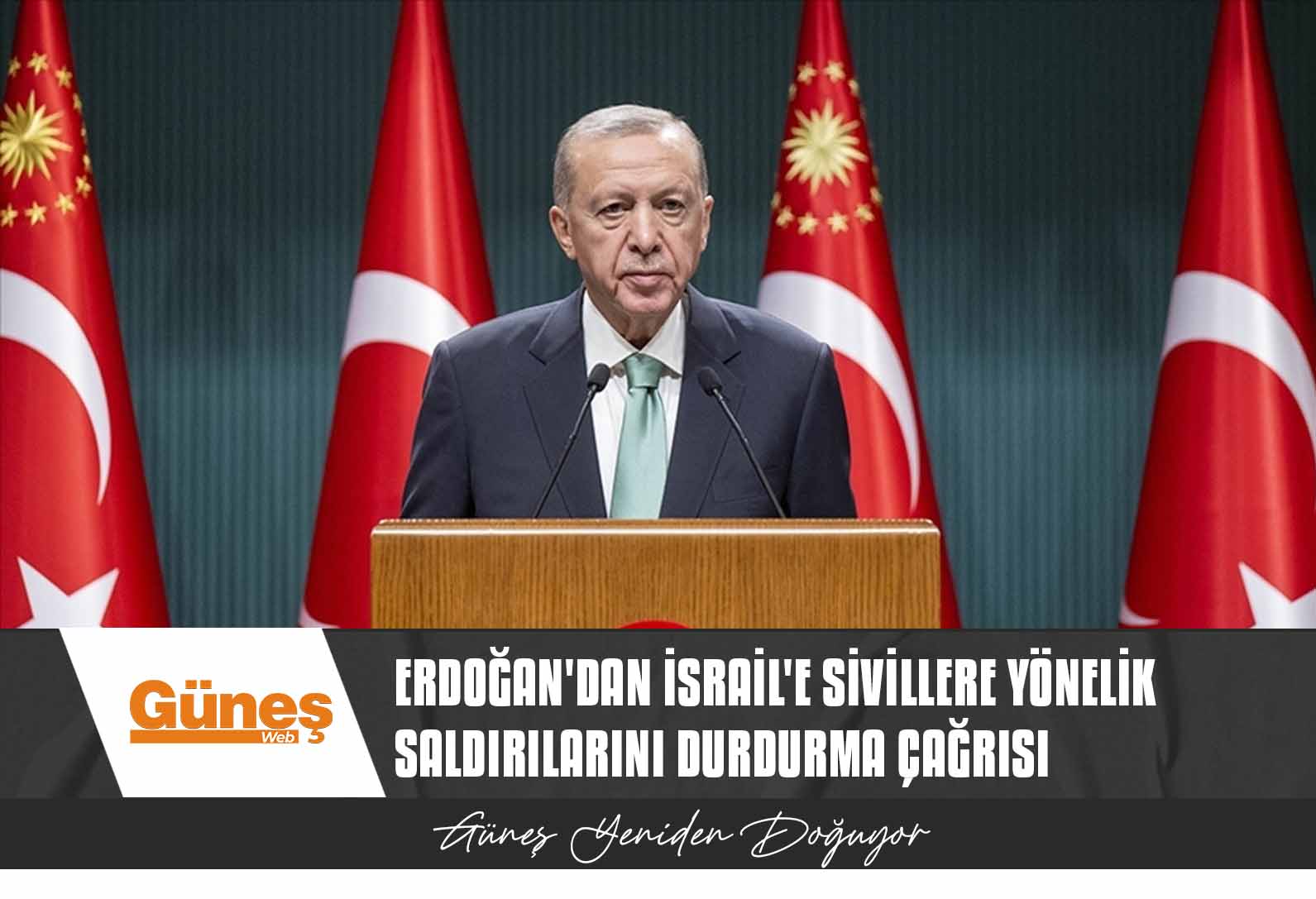 Erdoğan’dan İsrail’e sivillere yönelik saldırılarını durdurma çağrısı