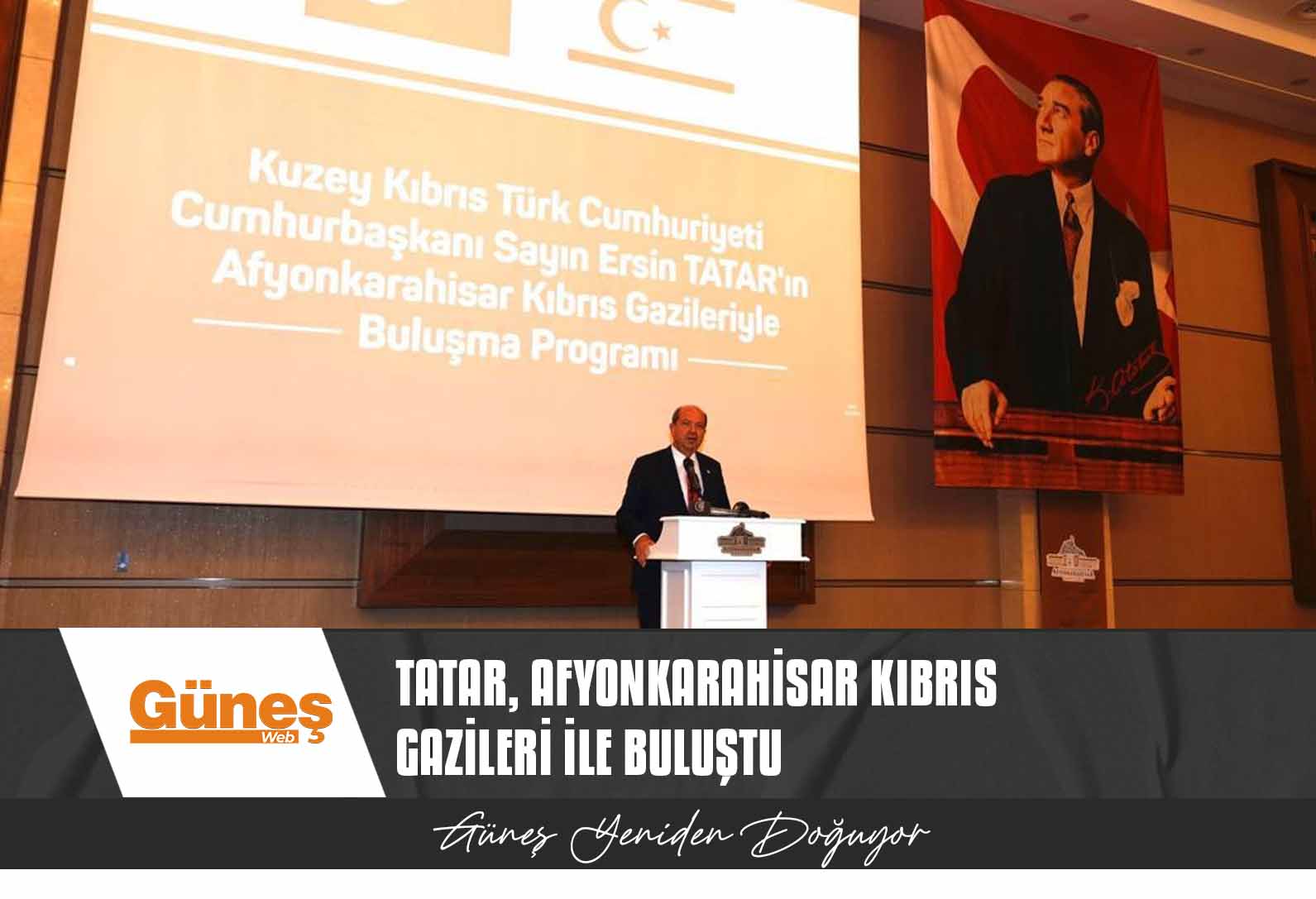 Cumhurbaşkanı Tatar, Afyonkarahisar Kıbrıs gazileri ile buluştu