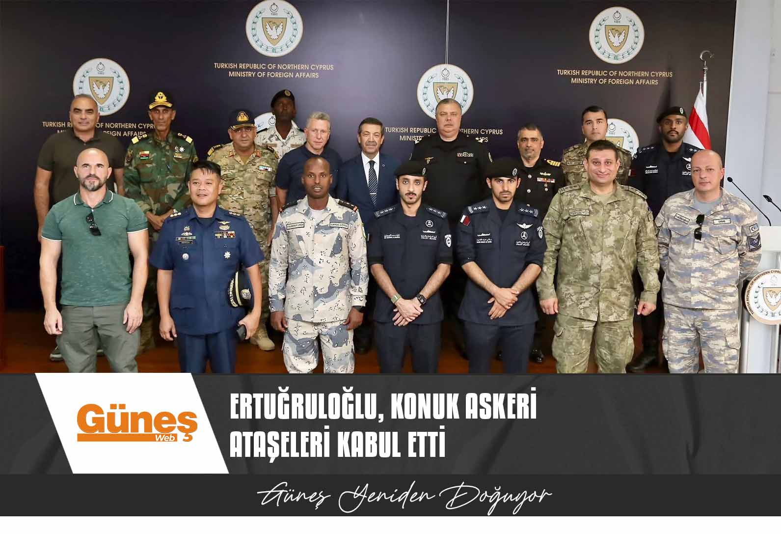 Ertuğruloğlu, konuk askeri ataşeleri kabul etti