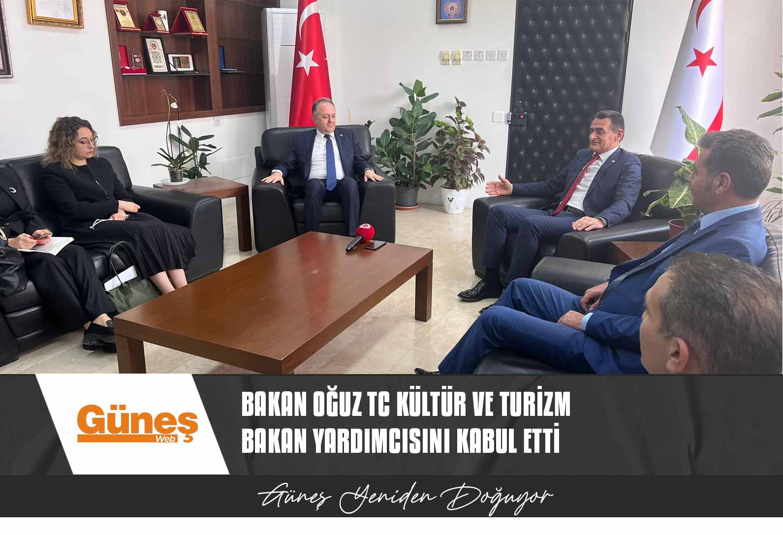 İçişleri Bakanı Oğuz TC Kültür ve Turizm Bakan Yardımcısını kabul etti