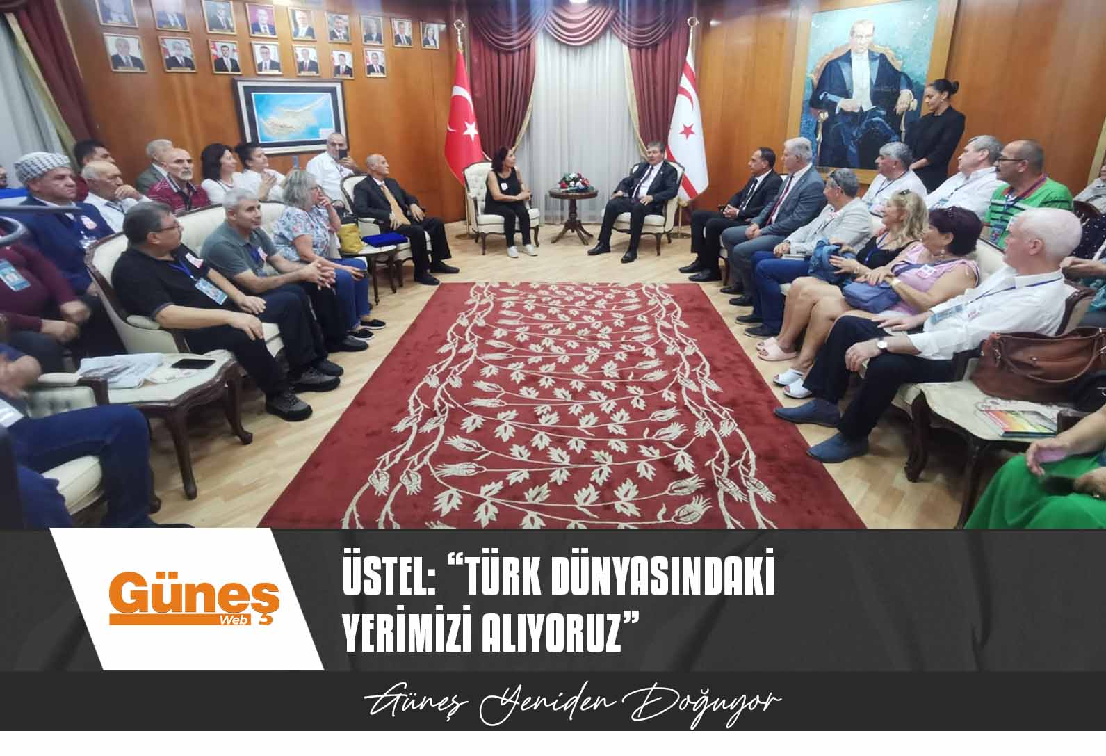 Üstel, yurtdışından sanatçıları kabul etti: “Türk dünyasındaki yerimizi alıyoruz”