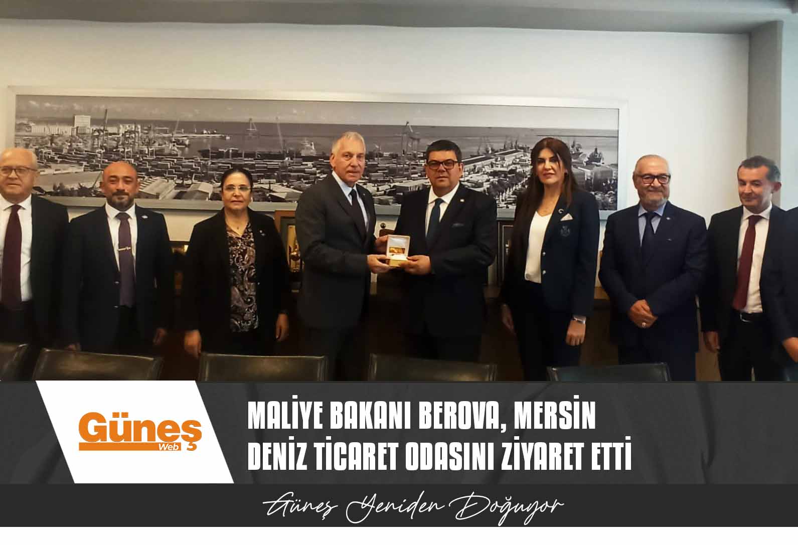 Maliye Bakanı Berova, Mersin Deniz Ticaret Odasını ziyaret etti