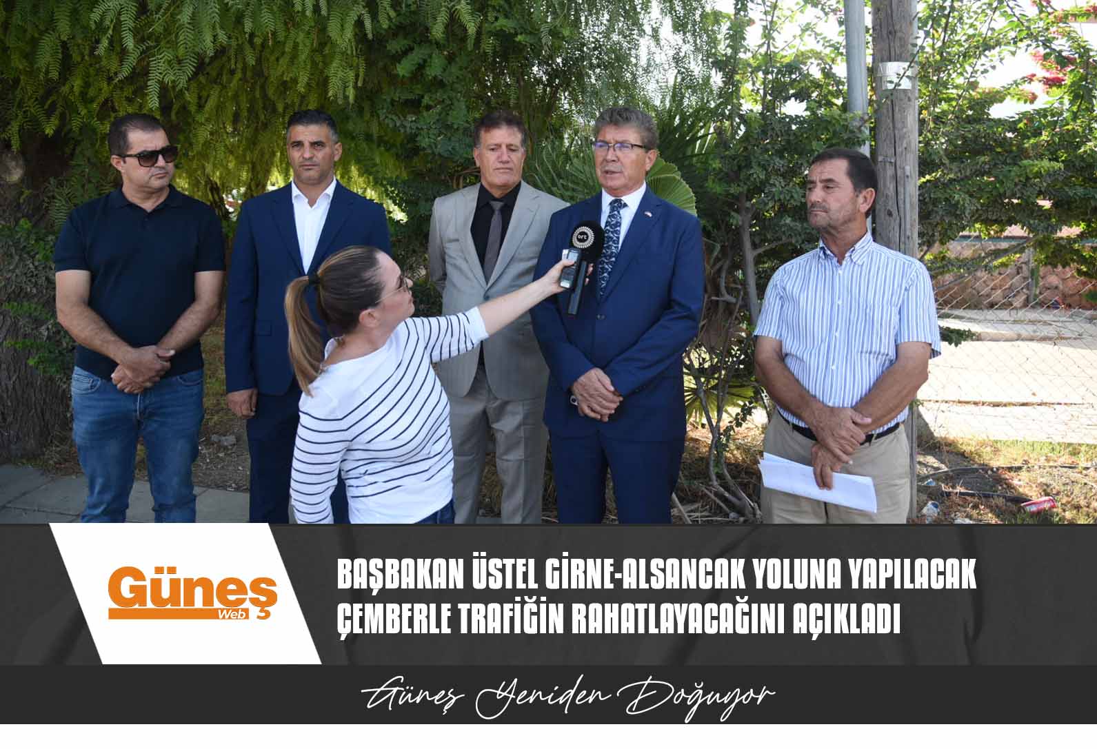 Başbakan Üstel Girne-Alsancak yolu Alsancak kavşağında sorunun aşıldığını, yapılacak çemberle trafiğin rahatlayacağını açıkladı