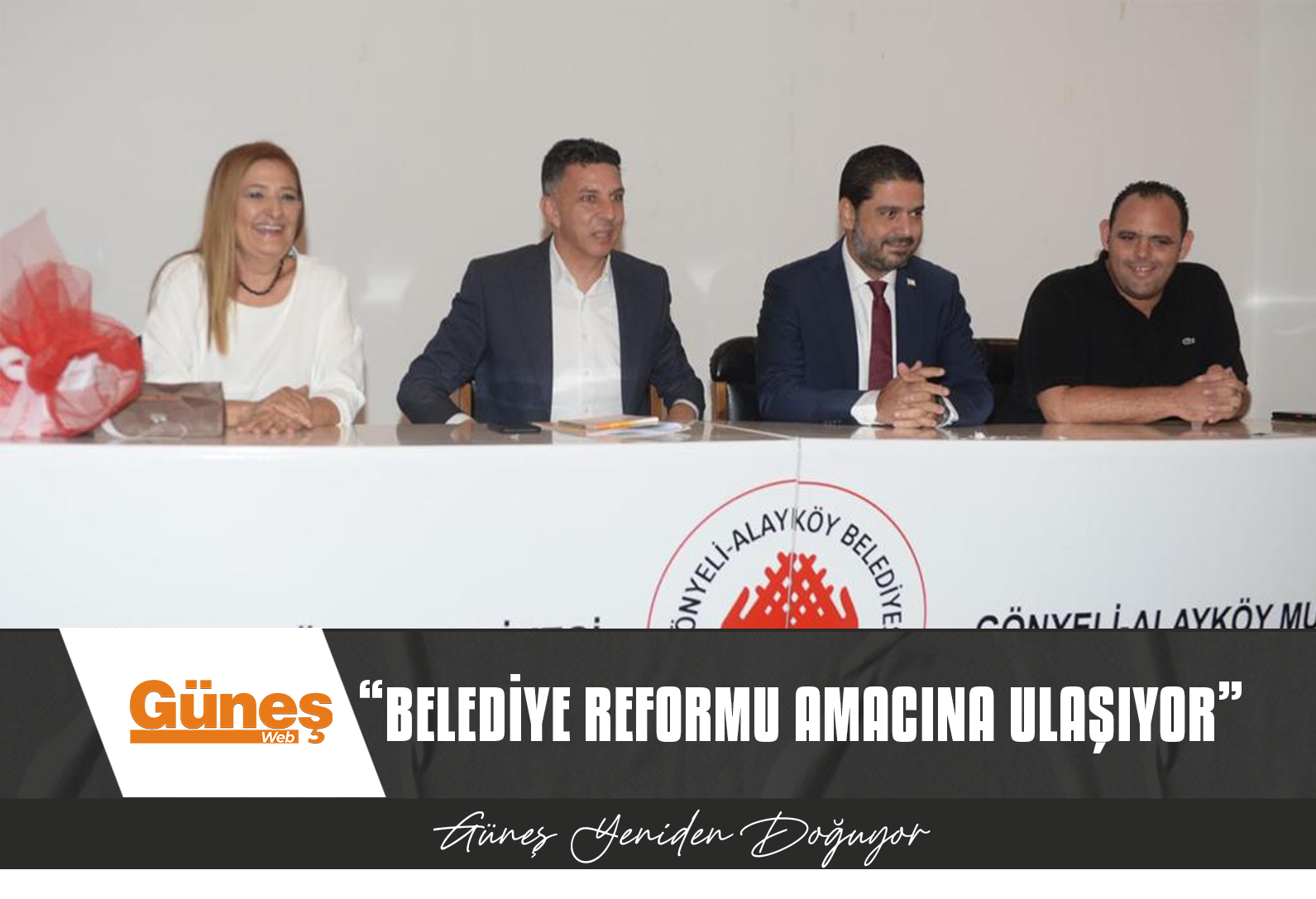 UBP LEFKOŞA İLÇESİ YÖNETİCİLERİ, GÖNYELİ-ALAYKÖY BELEDİYESİNİ ZİYARET ETTİ