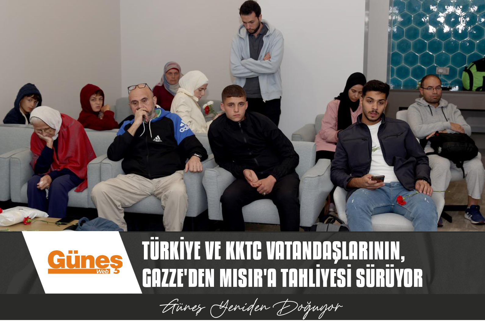 Türkiye ve KKTC vatandaşlarının, Gazze’den Mısır’a tahliyesi sürüyor
