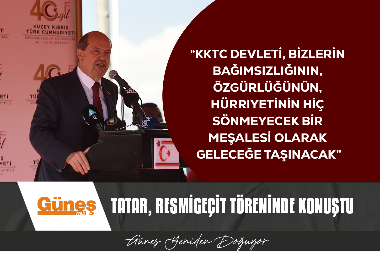 TATAR, RESMİGEÇİT TÖRENİNDE KONUŞTU