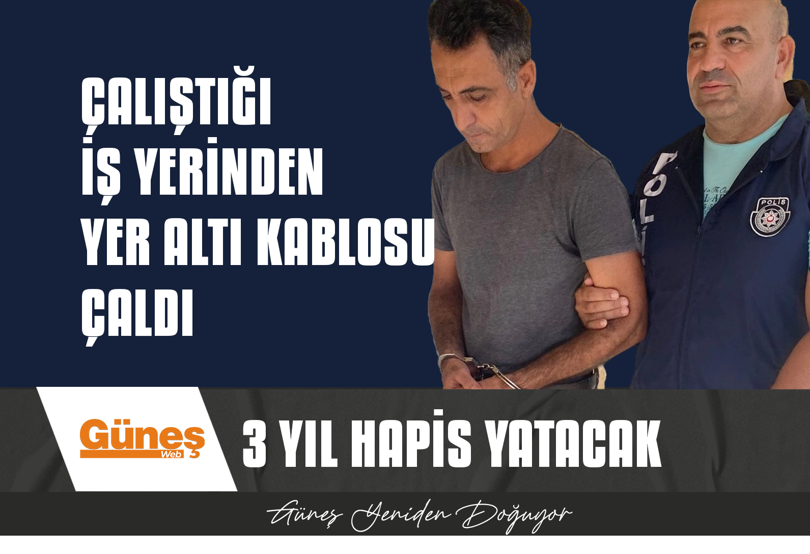 YER ALTI KABLOSU ÇALDI