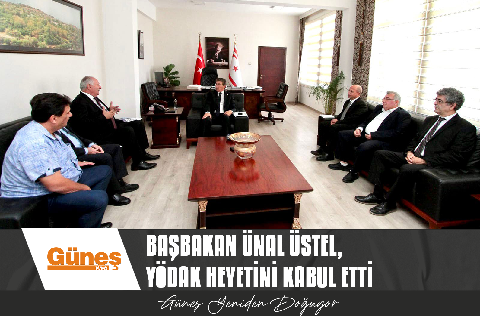 BAŞBAKAN ÜNAL ÜSTEL, YÖDAK HEYETİNİ KABUL ETTİ