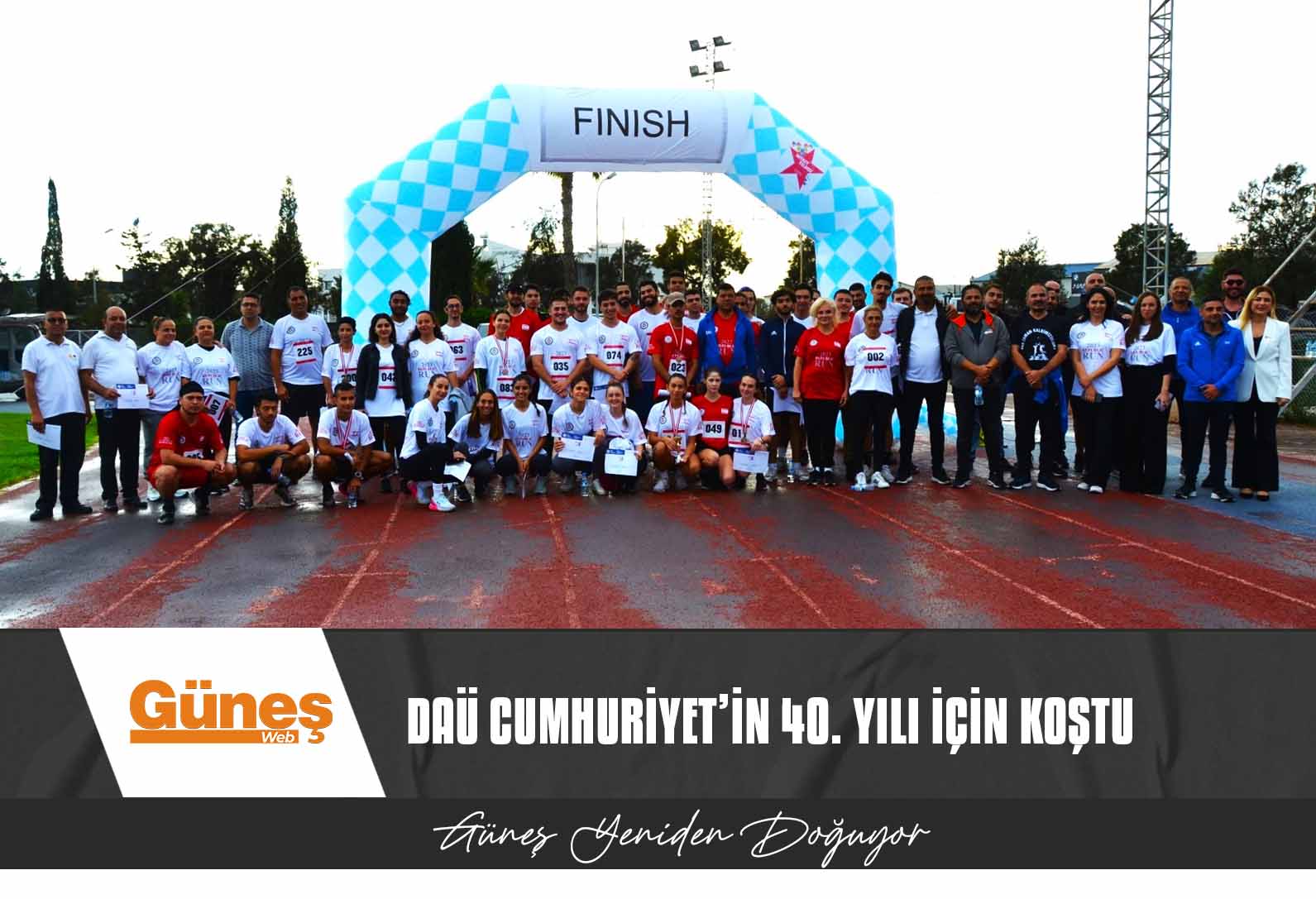 DAÜ Cumhuriyet’in 40. yılı için koştu