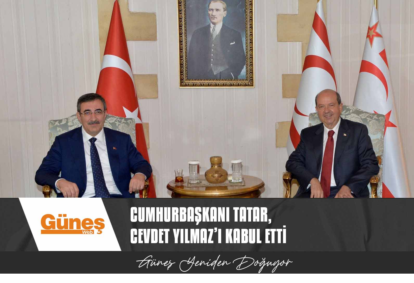 Cumhurbaşkanı Tatar, Cevdet Yılmaz’ı kabul etti