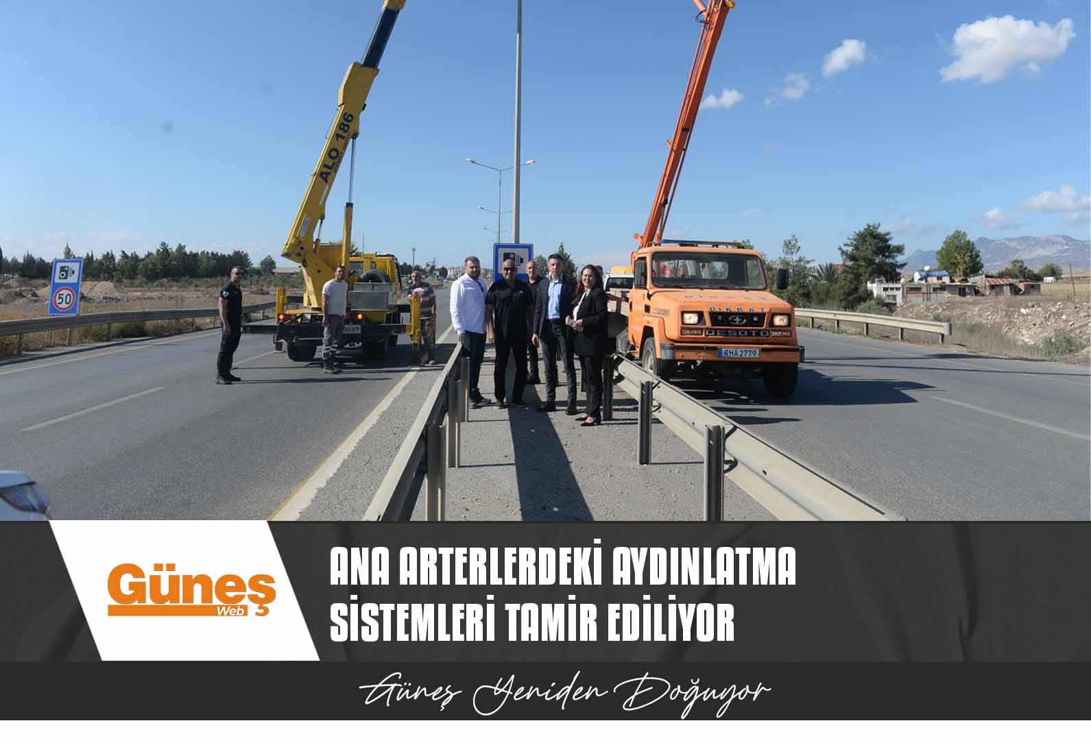 Ana Arterlerdeki Aydınlatma Sistemleri Tamir Ediliyor