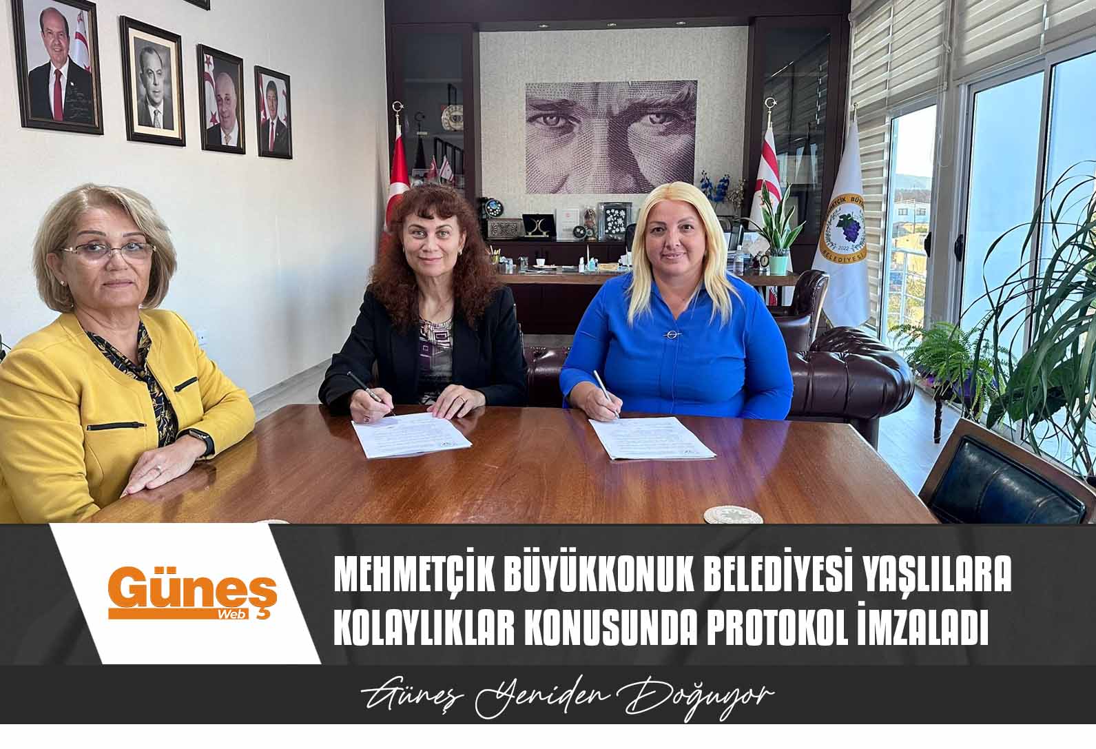 Mehmetçik Büyükkonuk Belediyesi Yaşlılara Kolaylıklar Konusunda Protokol İmzaladı